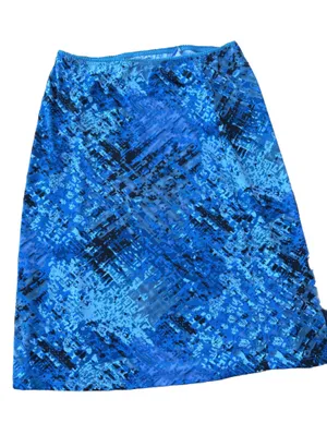 Paris Blues Bold Ocean Blue Printed Skirt thumbnail 1