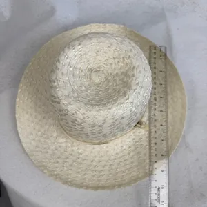 Vintage 80s Union Made Straw Cowboy Hat Cream Western Sun‎ Hat Made in USA thumbnail 7