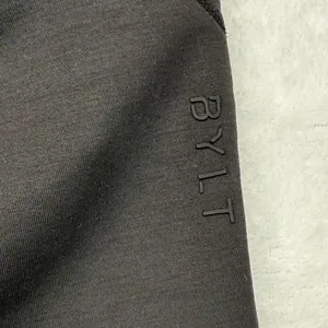 BYLT Premium Basics Lounge Pants Drawstring Pockets Split‎ Hem Black Size M Size M thumbnail 13