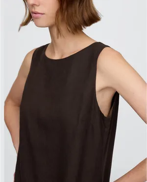Brown Linen Gap Dress thumbnail 4