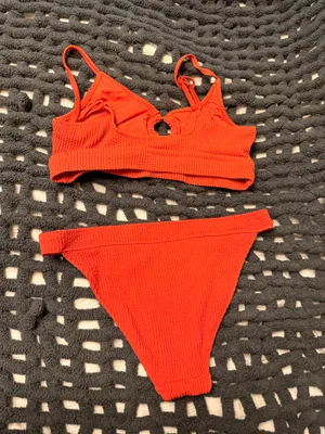 Aerie Bikini Set Red Orange  thumbnail 2