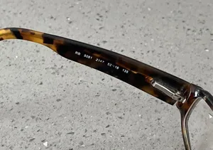 Ray-Ban Eyeglasses Frames ONLY RB5081 2147 Black Tortoise Rectangular 52-16-135 thumbnail 8