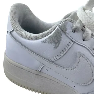 Nike Air Force 1 Women's White Leather Low Top Lace Up Athletic Sneakers Shoes 8 thumbnail 6