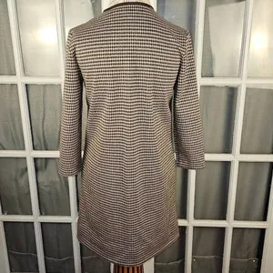 J‎ McLaughlin Womens Brown Black Houndstooth Penelope Dress Small thumbnail 2
