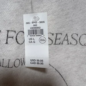 Aerie Halloween Sweatshirt Oversized Cream L Crewneck Graphic Pullover NWT thumbnail 5
