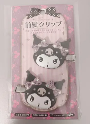 Sanrio kuromi hair clips thumbnail 1