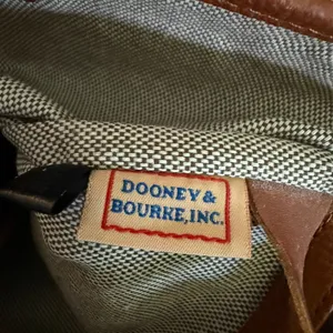 Dooney & Bourke Red Brown Suede Leather Tote Purse thumbnail 12