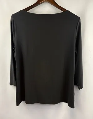 Women’s Ann Taylor Factory Large Black 3/4 Sleeve Blouse thumbnail 1