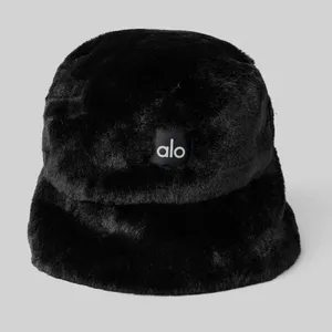 Alo Yoga Faux Fur Bucket Hat Black S/M thumbnail 1