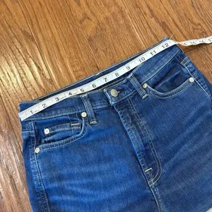7 for all mankind Josephine high rise straight crop chewed hem jeans 27 thumbnail 8
