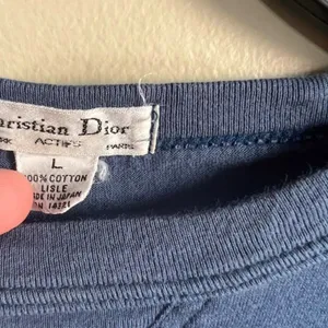 Christian Dior Active large navy‎ long sleeve top thumbnail 3