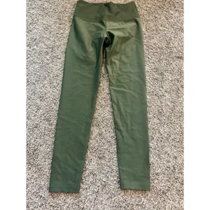 Noli Yoga Liquid Legging Hunter Green High Rise Shiny Metallic Workout Small thumbnail 3