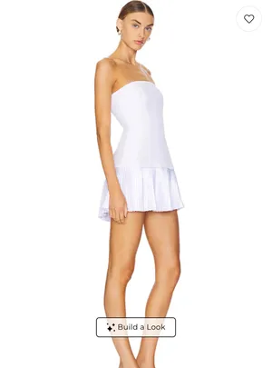 More To Come Revolve Lenore Strapless White Mini Dress thumbnail 2