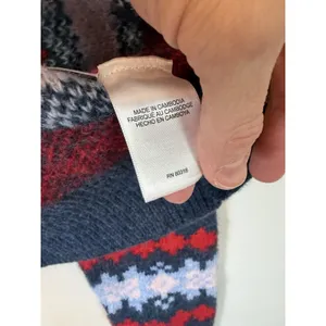 Lucky Brand Fair Isle Wool Brand Cardigan Sz S NWT With Flaw READ $128 thumbnail 8