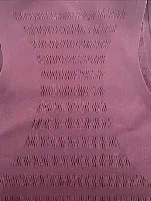 EUC lululemon athletica Maroon Knit Crop Tank thumbnail 3