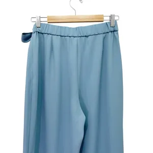Halara Flex High Waisted Tie Side Wide Leg Work Pants Blue Wrap Size Medium thumbnail 7