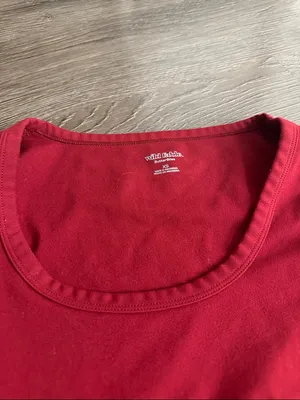 Wild Fable Burgandy Long-Sleeve Cropped Top - Unbranded thumbnail 2