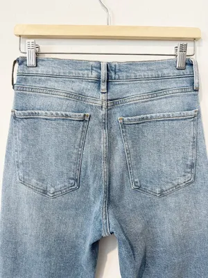 Agolde Nico Jeans Size 26‎ Blue Embark Wash High Rise Slim Old Money Minimalist thumbnail 11