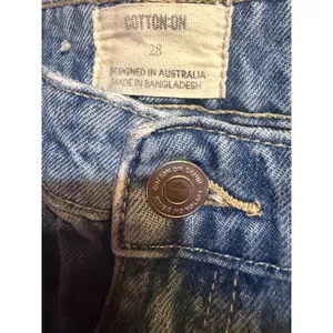 Cotton On‎ Barrel Jeans Women Size 28 Blue Light Wash High Rise Wide Leg thumbnail 3