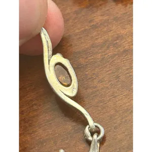 925 Sterling silver earrings v98 3.23g 1.5inch thumbnail 6