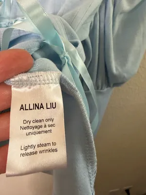 NWT Allina Liu Mitski Pointelle‎ Cardigan Baby Blue Tie Front Womens Size XXS thumbnail 11