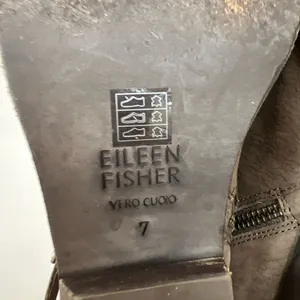 Eileen‎ Fisher Brown Leather Ankle Boots Women's Size 7 Booties Crossover Strap thumbnail 9