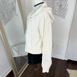 Source Unknown Chunky Soft White Oversizes Button Up Cardigan Hoodie 2XL thumbnail 4