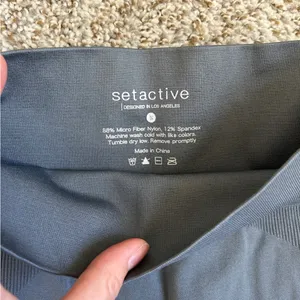 SET ACTIVE SCULPTFLEX Leggings Dark Grey Small Activewear Workout Athleisure thumbnail 2