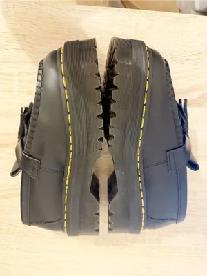DR. MARTENS ADRIAN QUAD LEATHER PLATFORM TASSLE LOAFERS Black Size 7 thumbnail 5