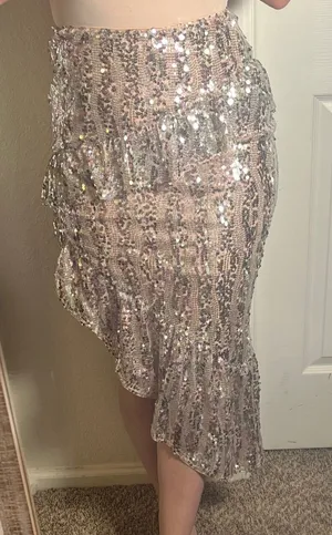 Majorelle Warren sequin high-low Skirt‎ thumbnail 1