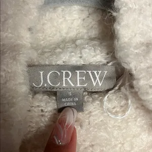 J. Crew Women’s White Bouclé Mock Neck Sweater - Soft. Size: Small thumbnail 2