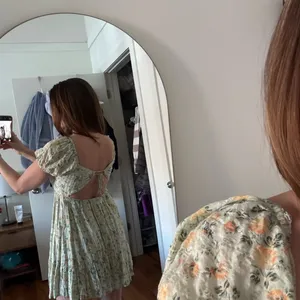 Lelis Green Smocked Mini Sundress thumbnail 2