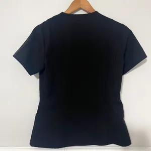 Figs • aburi black v-neck scrub top sz XS thumbnail 5