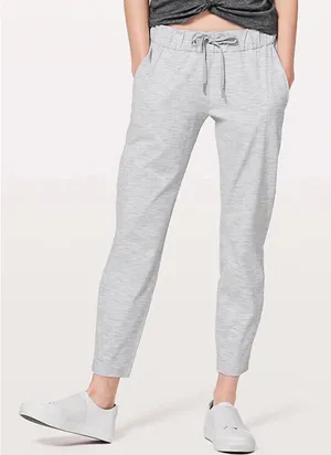 Lululemon Pants Womens 8 Grey On The Fly 7/8 Jogger Luxtreme Travel Workout thumbnail 1