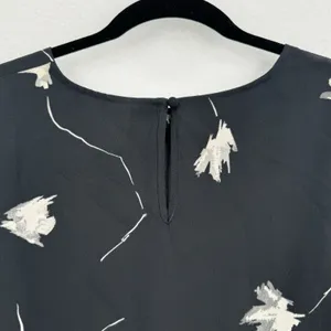 A New Day Dress Womens Medium Black Floral Balloon Sleeve Shift NWT Target thumbnail 4