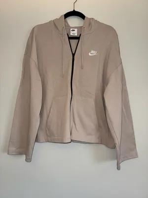 NIKE women’s Long Sleeve Fleece Zipper Active Hoodie sweater sz L ✨ thumbnail 3