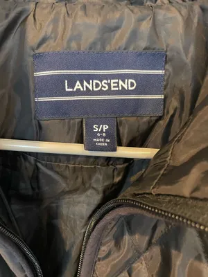 Lands’ End Women’s Black Quilted Zip Lightweight Primaloft Jacket Size S 6-8 thumbnail 4