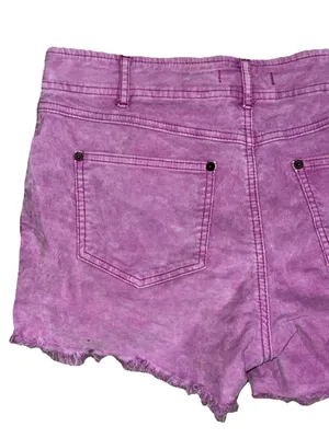 Free People Frayed Hem corduroy Shorts Purple Size 28 Boho thumbnail 6