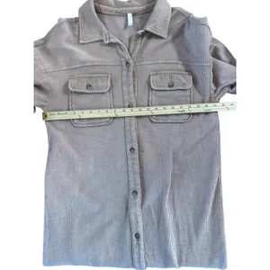 Anthropologie Pilcro Duster Shacket in Taupe Size‎ Small thumbnail 5