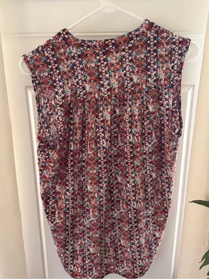 Cocomo Blue Orange Blouse Size M Size M thumbnail 2