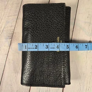 Kate Spade Southport Avenue Natalie Black Pebbled Leather Clutch‎ Crossbody thumbnail 11