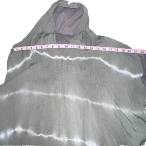 Vasna 100% Linen Halter Maxi Dress XL Oversized Lagenlook ‎ Italy Green Tie Dye thumbnail 6