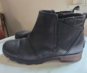 Sorel Emelie Women's Charcoal Black Ankle Boots thumbnail 1