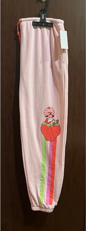Strawberry Shortcake, Junior's Graphic Pants with Stripes, Size XXL thumbnail 1