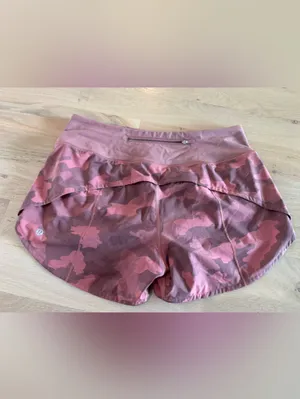 Lululemon Speed Up Mid-Rise Short 4" Heritage 365 Camo Brier Rose Multi size 8 thumbnail 12