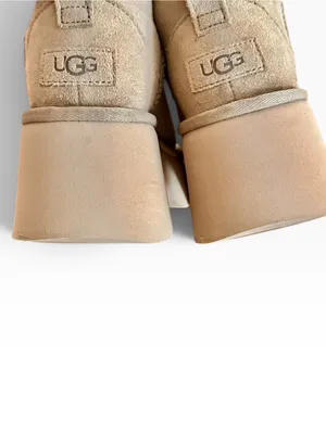 UGG Classic Ultra Mini New Heights Platform Boot Size 7 Sand thumbnail 7