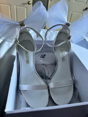 Dream Pairs White Strappy Heels thumbnail 3