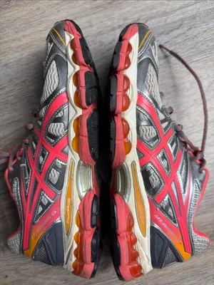 ASICS GEL-Nimbus 15 FluidRide Running Shoes Gray Pink Orange Size 10.5 thumbnail 9