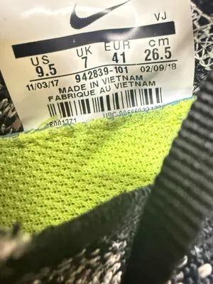 Nike Free Rn Flyknit 2018 White Black Womens Size 9.5 thumbnail 8