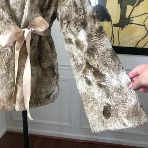 Tara Jarmon Manteau Money Faux Fur Honey 40 8 thumbnail 5
